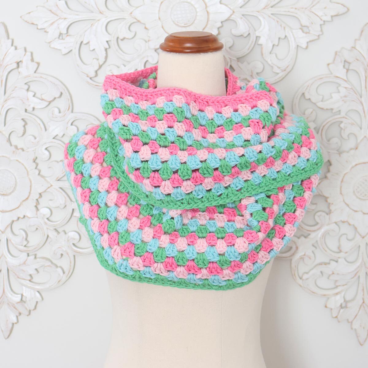 Crochet Infinity Scarf Pattern, Easy Cowl Crochet Pattern, Beginner ...