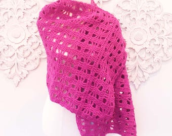 Lace Wrap Crochet Pattern, Shawl Crochet Pattern  | Window Wrap Pattern | PDF DOWNLOAD