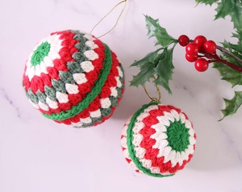 Christmas Bauble Crochet Pattern, Crochet Christmas Ball, Crochet Bauble Pattern | PDF DOWNLOAD