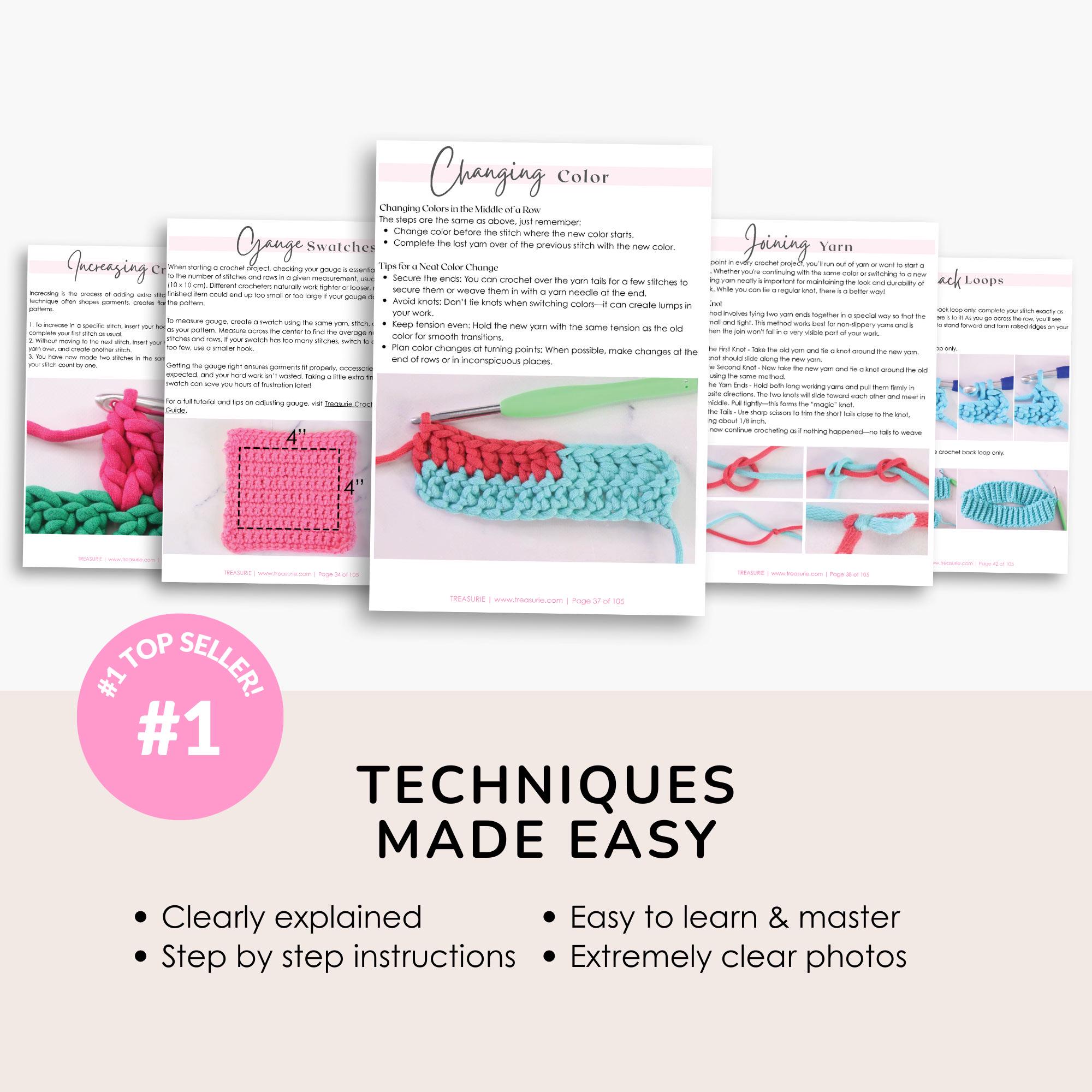 Crochet Reference Sheets, Crochet Cheat Sheets, How to Crochet PDF| PDF