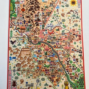 Carte d'El Paso et Juarez Sticker