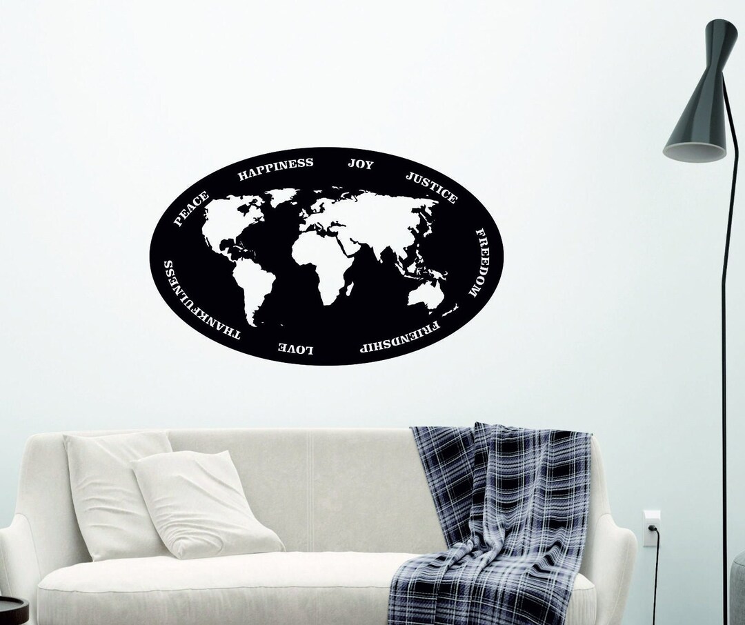 Metal Wall Decor Map World Map Metal Wall Art Map World Map Etsy