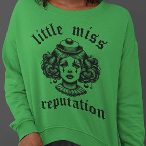 Little Miss Reputation Lady Clown Unisex Heavy Blend™ Crewneck Sweatshirt