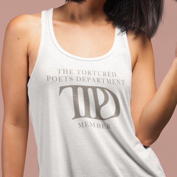 The Tortured Poets Department Member from TTPD Women's Ideal Racerback Tank