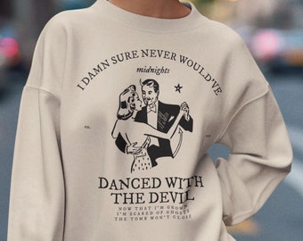 Never Would've Danced With The Devil Midnights Unisex Heavy Blend™ Crewneck Sweatshirt