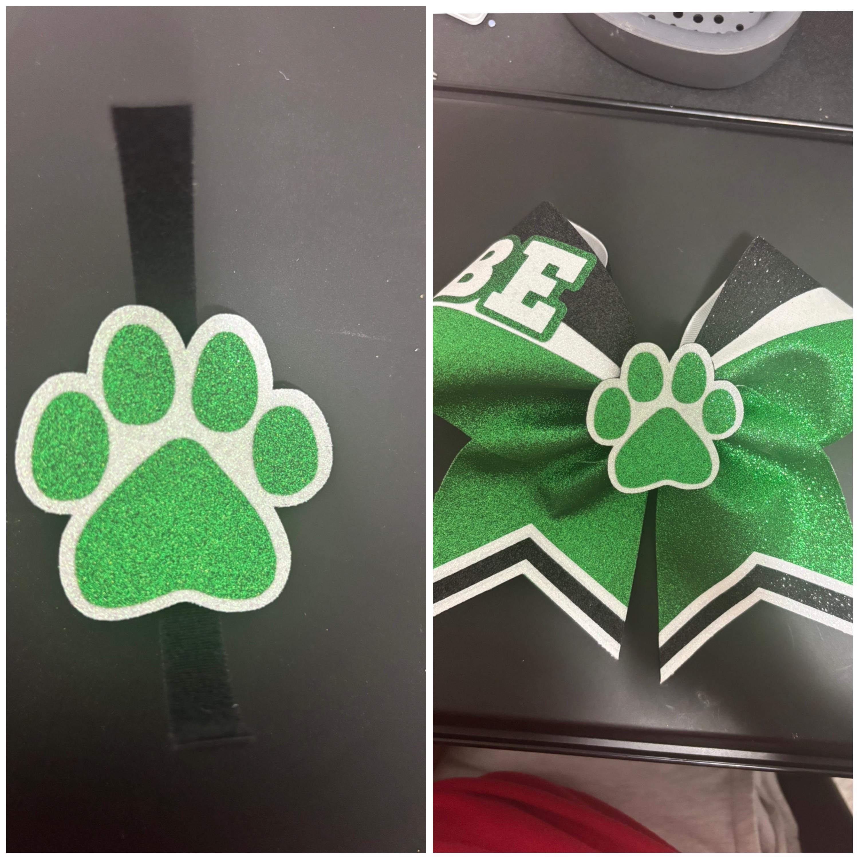 cheer bow 3D removable center