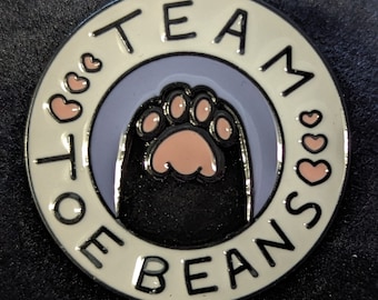 Team Toe Beans Enamel Pin