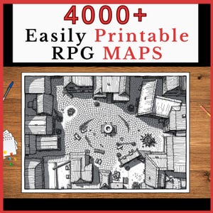 4000 Printable Tiles Bundle Printable battle maps for tabletop RPG  Modular Paper dnd Tiles , Fantasy tabletop Maps Printable RPG Battlemats