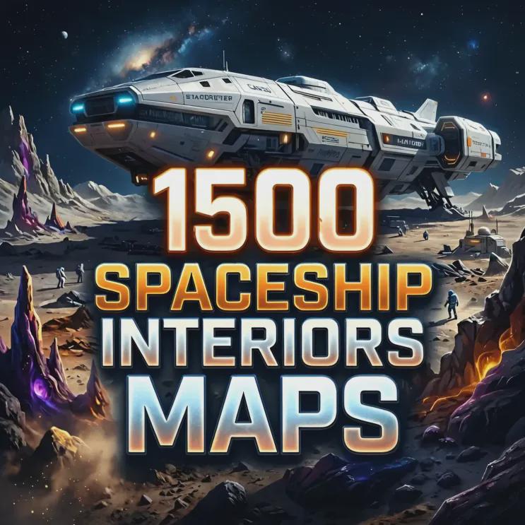 1500 STARSHIP MAPS, Spaceship Interior Battlemaps, Scifi RPG Maps ...