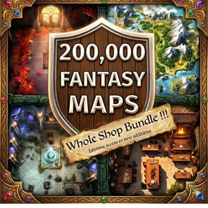 200,000+ RPG Map Bundle – Fantasy RPG battleMaps,  fantasy  terrain , dnd 5e compatible maps, pathfinder maps, medfan custom maps