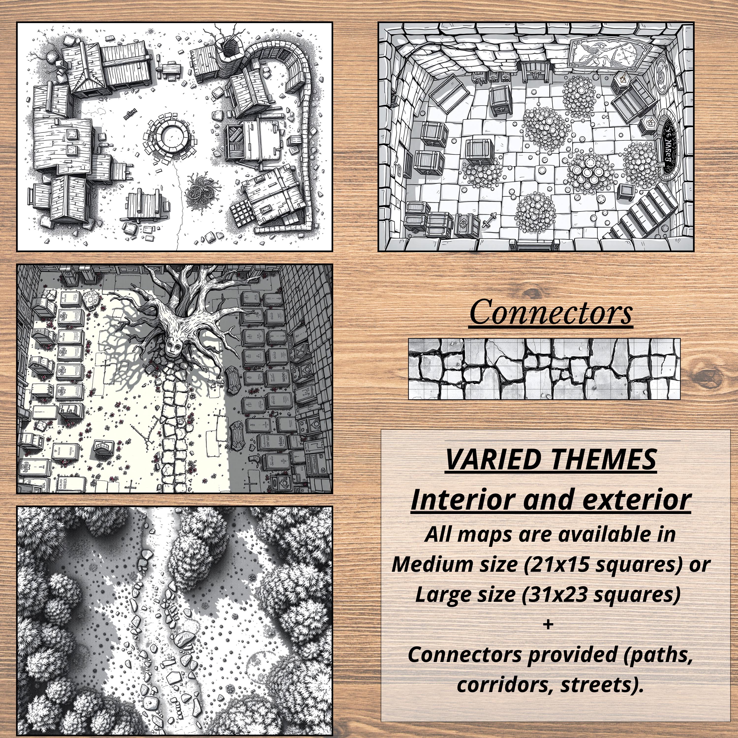 Printable Paper Rpg Terrain RPG Printable Tiles – 4000 Printable Modular Terrains, Various Places ...