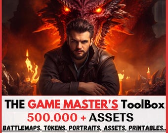 Game Master Toolbox: 500,000+ Digital and Printable Assets for DnD and Various RPG Styles (Cyberpunk, Post-Apocalyptic, Sci-Fi)