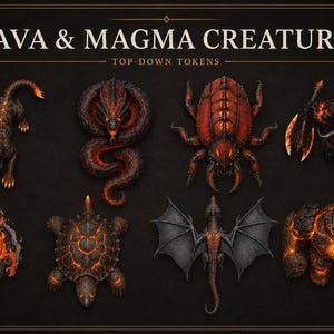 4500 Top-down Fantasy Tokens, Overhead Creature Art for Dnd Games, Game ...