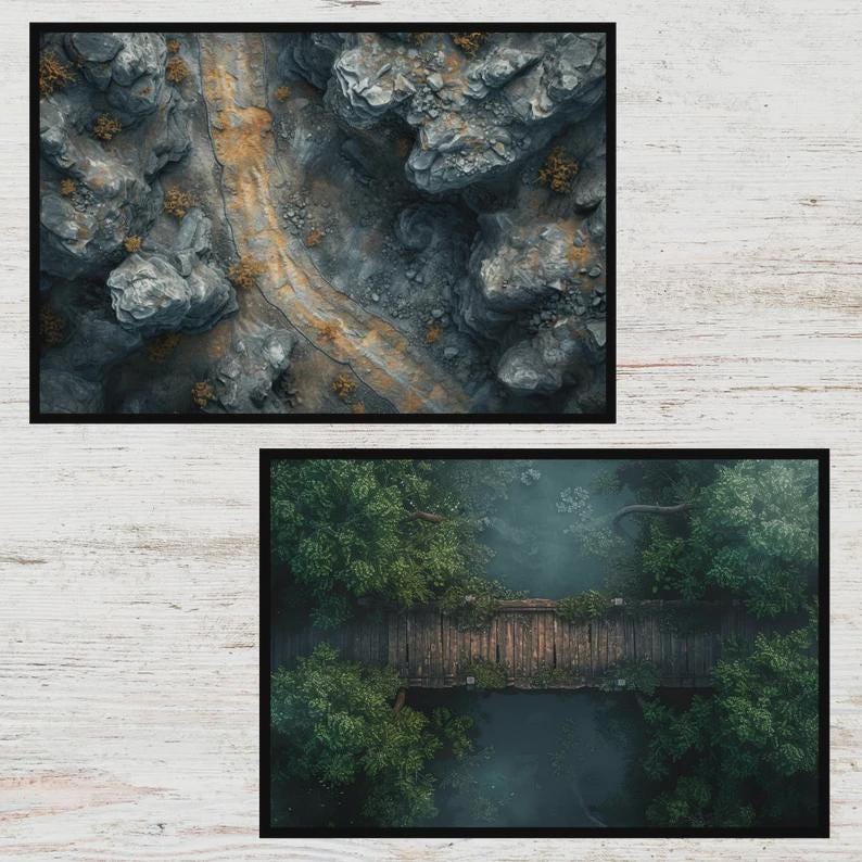 1200 Fantasy Bridge Maps, RPG Road Maps, Fantasy Path Map, Bundle Rpg ...