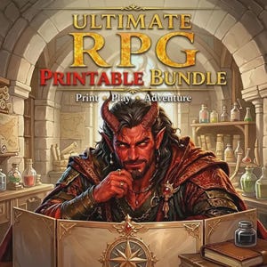 45000+ Printable RPG Tabletop Resources_ , Printable Assets, Character sheets, RPG Minis, Maps, and Cards, Print Cut Fold and Play Tonight !