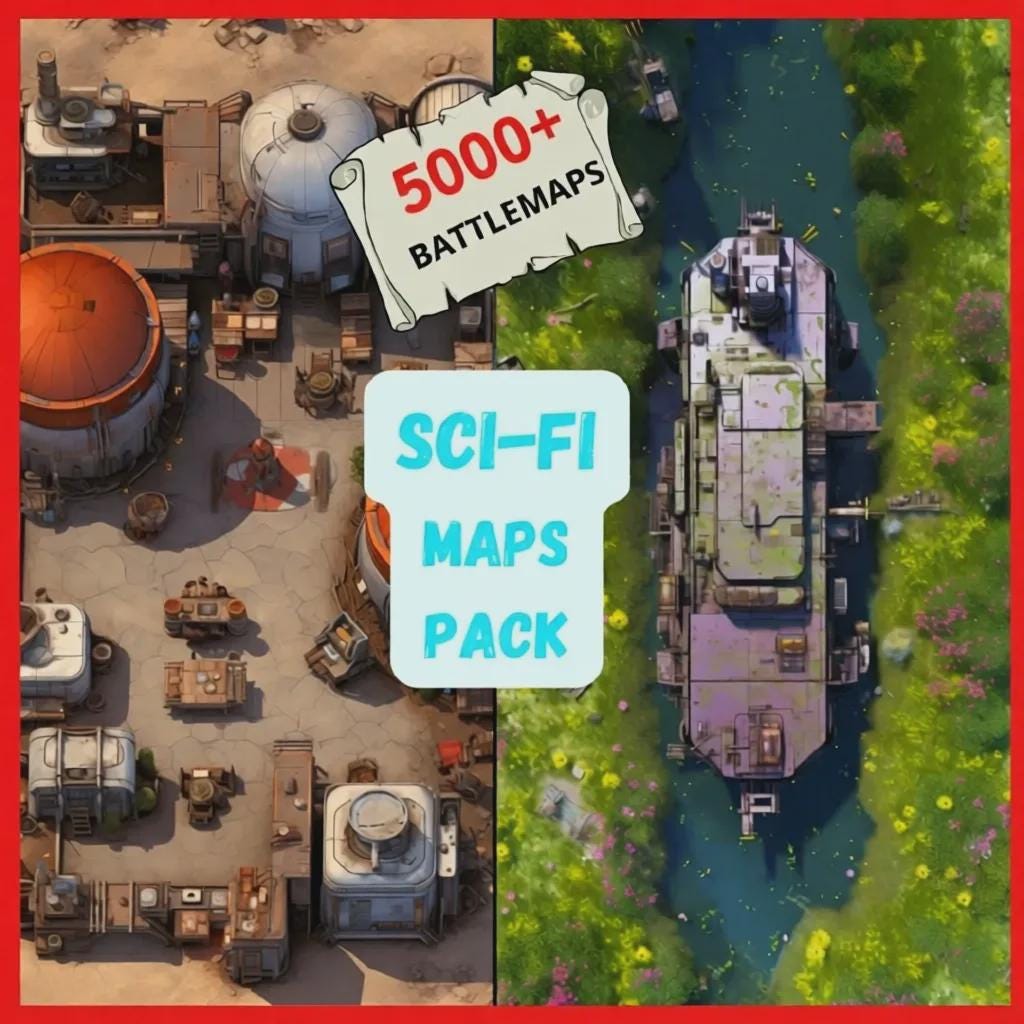 Sci-fi Battlemaps 5000 Maps Bundle for Vtt Rpg Foundry Roll20 RPG ...