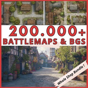 200.000 Battlemaps DnD Maps and dnd backdrop, fantasy rpg  Digital Battle Maps bundle, a dungeon master and dnd accessories bundle