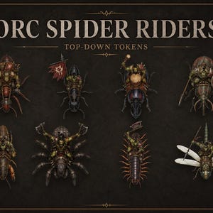 Orc Insect 4500 Top-down Fantasy Tokens, Overhead Creature Art for Dnd Games, Game ...