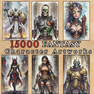 15000+ d&nd Character Arts, Helden und zufällige Begegnungen Porträts, Fantasy Helden NPC und Bestiary,
