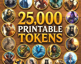 25,000+ Printable RPG Tokens,  Monsters , Heroes, NPC Tokens for  Dnd And Tabletop games
