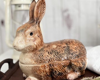 Michel Caugant / Large Terrine / Duck / Lapin / Vintage / France