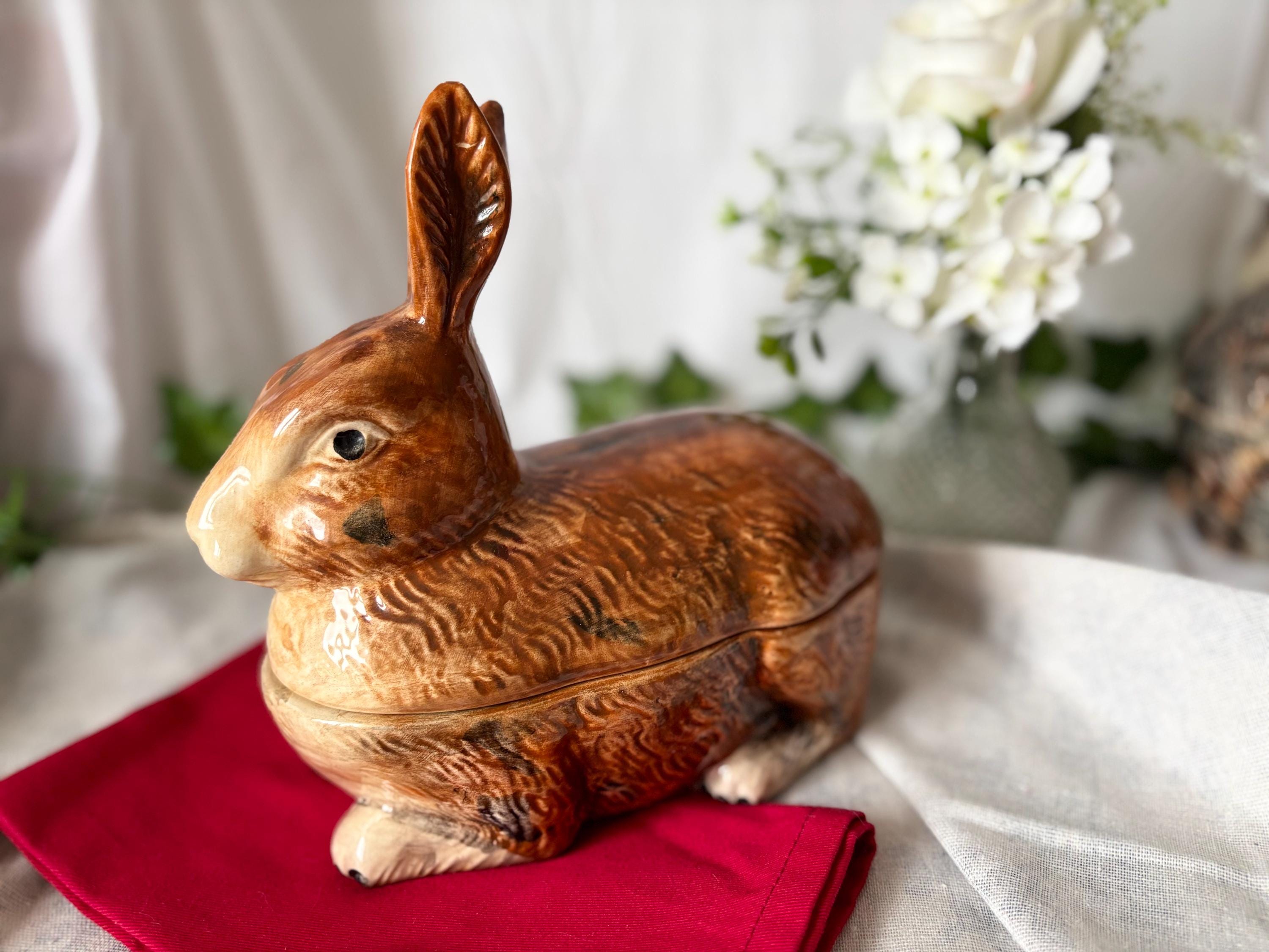 Michel Caugant ミッシェル・コーガン　うさぎウサギテリーヌポット Michel Caugant ミッシェル・コーガン うさぎウサギテリーヌポット