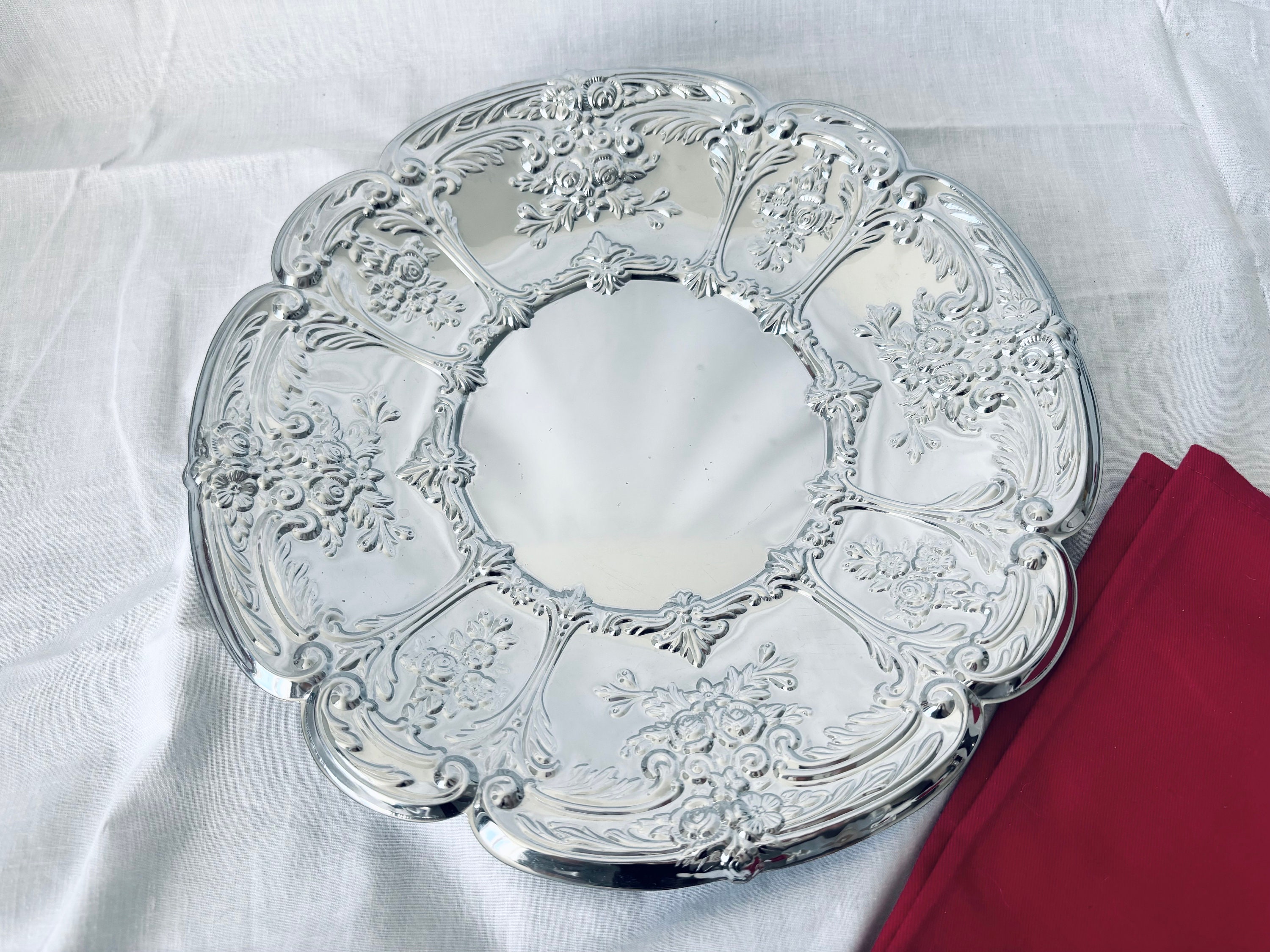 Vintage silver tray - Etsy 日本