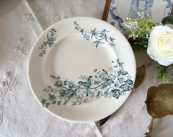 Longwy / Mignon Compotier / French antique / birds / vintage / shabby chic / cake stand Longwy Mignon low compotier / birds / France / antique