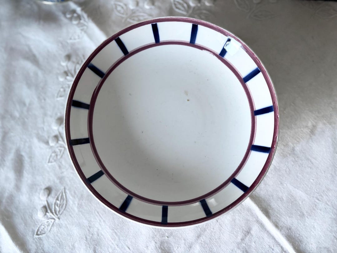 French Vintage Cake Stand Compotier – Basque “béarn” by HBCM Creil Et ...