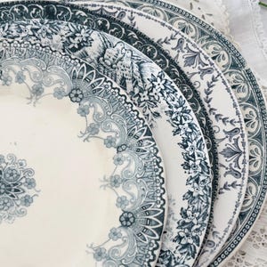 Various / French or European antique plate - V2 / Terre de fer / Gien / Digoin / Sarreguemines / Bird / St Amand /
