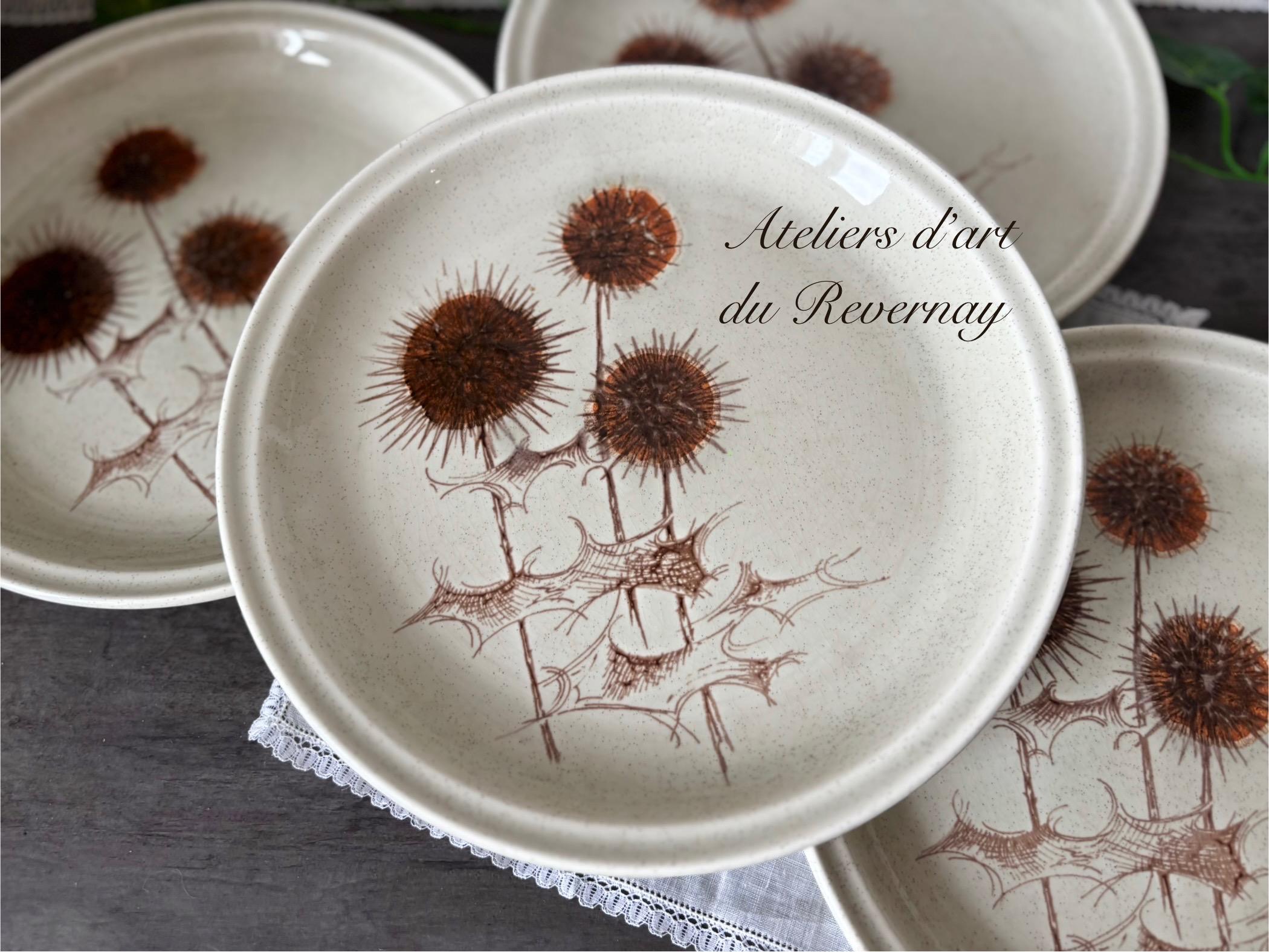 Gien フランス製 八角形皿 花と鳥 4枚セット Gien フランス製 八角形皿 花と鳥 4枚セット Gien フランス製 八角形皿