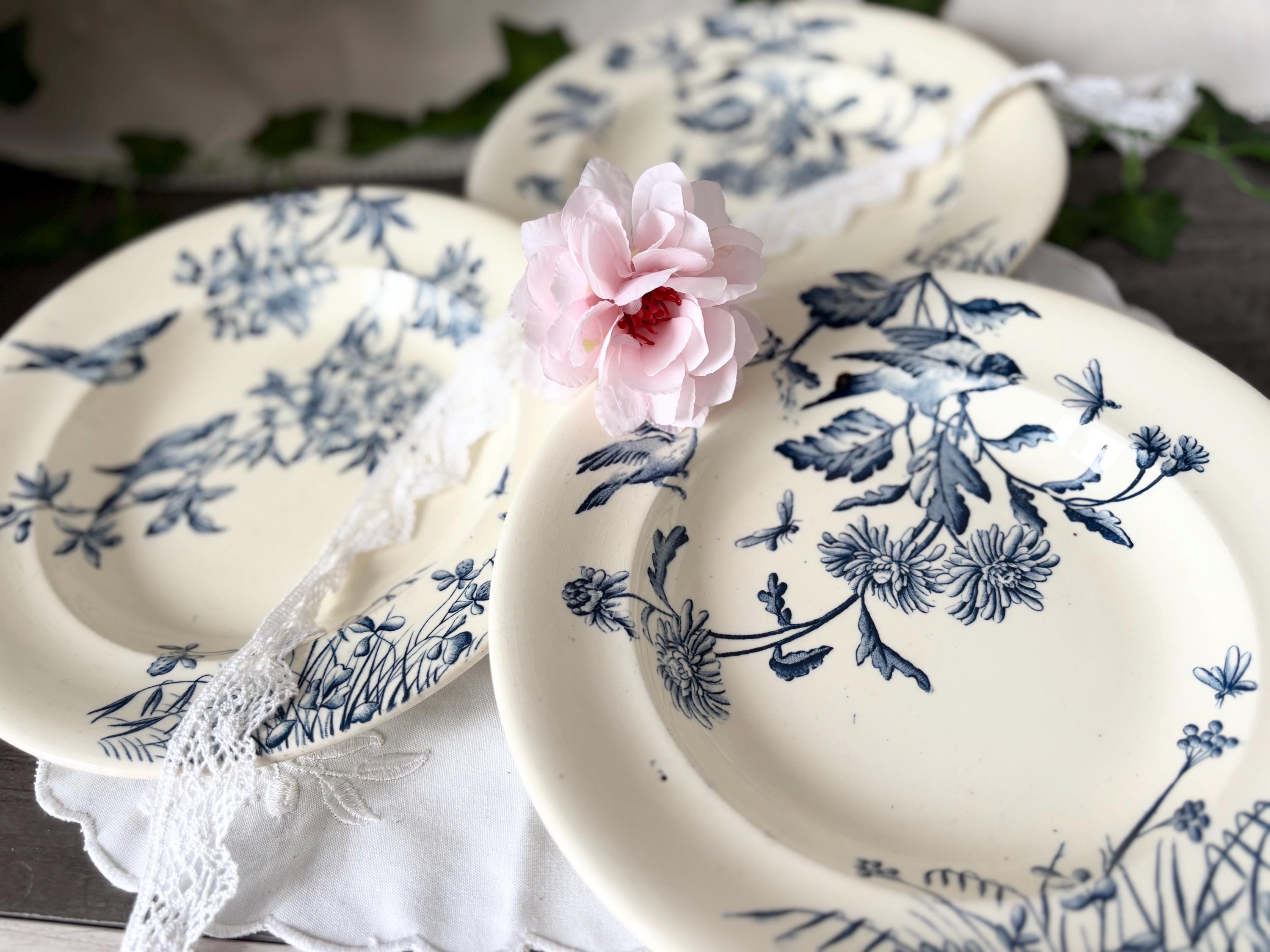 Antique bird plates - Etsy 日本
