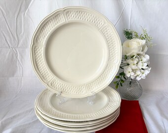GIEN / Pont aux Choux / dinner plate / White / French antique / ジアン　ポントシュー　白いディナープレート　フレンチアンティーク
