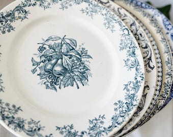 Buy Creil Et Montereau / Linotte / Deep Plate / 19 Century Antique