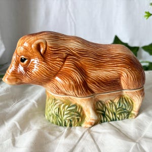 フランス　アンティーク　ミッシェルコーガン　Michel Caugant Michel Caugant / Small Terrine / Boar / Vintage / France