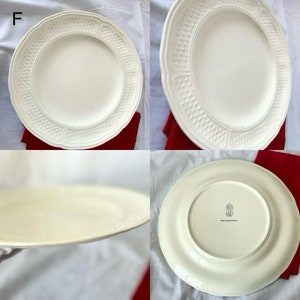 GIEN / Pont aux Choux / dinner plate / White / French antique / ジアンポントシュー白いディナープレートフレンチアンティーク zdjęcie 4