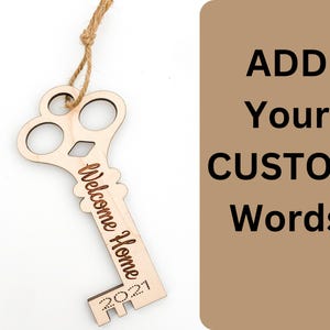 Personalized New House Ornament Christmas Tree, Key Ornament, Welcome Home Realtor Closing Gift