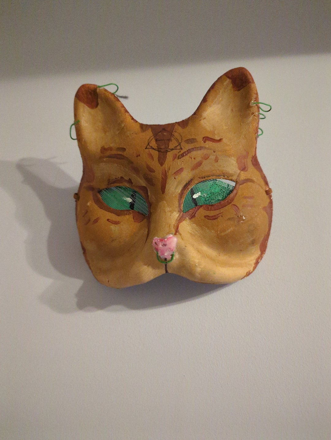 Tabby Ginger Cat therian Mask Etsy UK