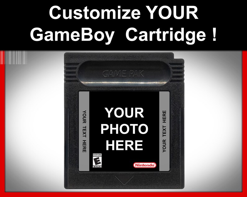 Custom Gameboy Cartridge Label Design Your Own Label Fully Customizable
