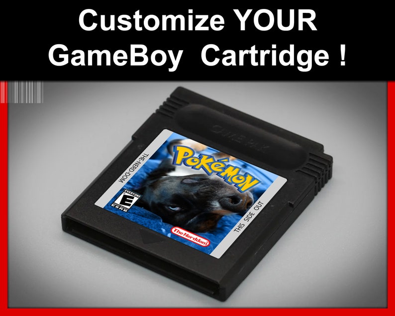 Custom Gameboy Cartridge Label Design Your Own Label Fully Customizable