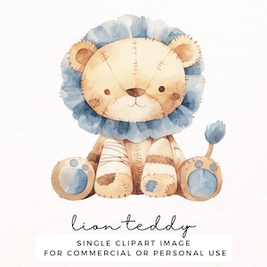 Clipart De Pelúcia De Leão Fofo - Leão De Pelúcia Vintage - Clipart De Brinquedo De Pelúcia Para Arte De Parede De Berçário, Crianças, Chás De Bebê - Uso Comercial Transparente PNG