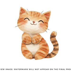 Playful Kittens Clipart PNG - Cute Cartoon Cats Clipart - Funny Kitten Clipart - Cat Lover Graphics - Commercial Use - Cat Sublimation image 9