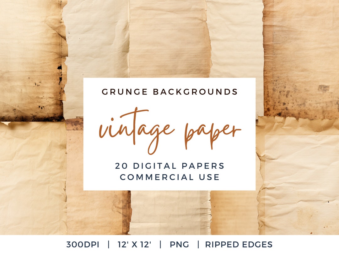 Old Paper With Ripped Edges Vintage Grunge Paper Textures Antique ...