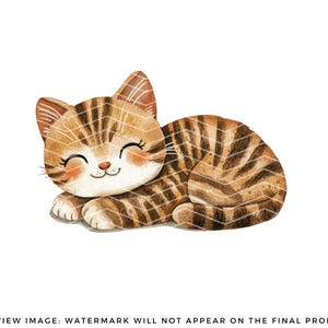 Playful Kittens Clipart PNG - Cute Cartoon Cats Clipart - Funny Kitten Clipart - Cat Lover Graphics - Commercial Use - Cat Sublimation image 7