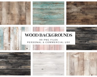 Wood Backgrounds - Rustic Wood Backdrops - Shabby Wood Textures - Photography Backgrounds - Digital Beach Wood Planks - Floorboard Mockup