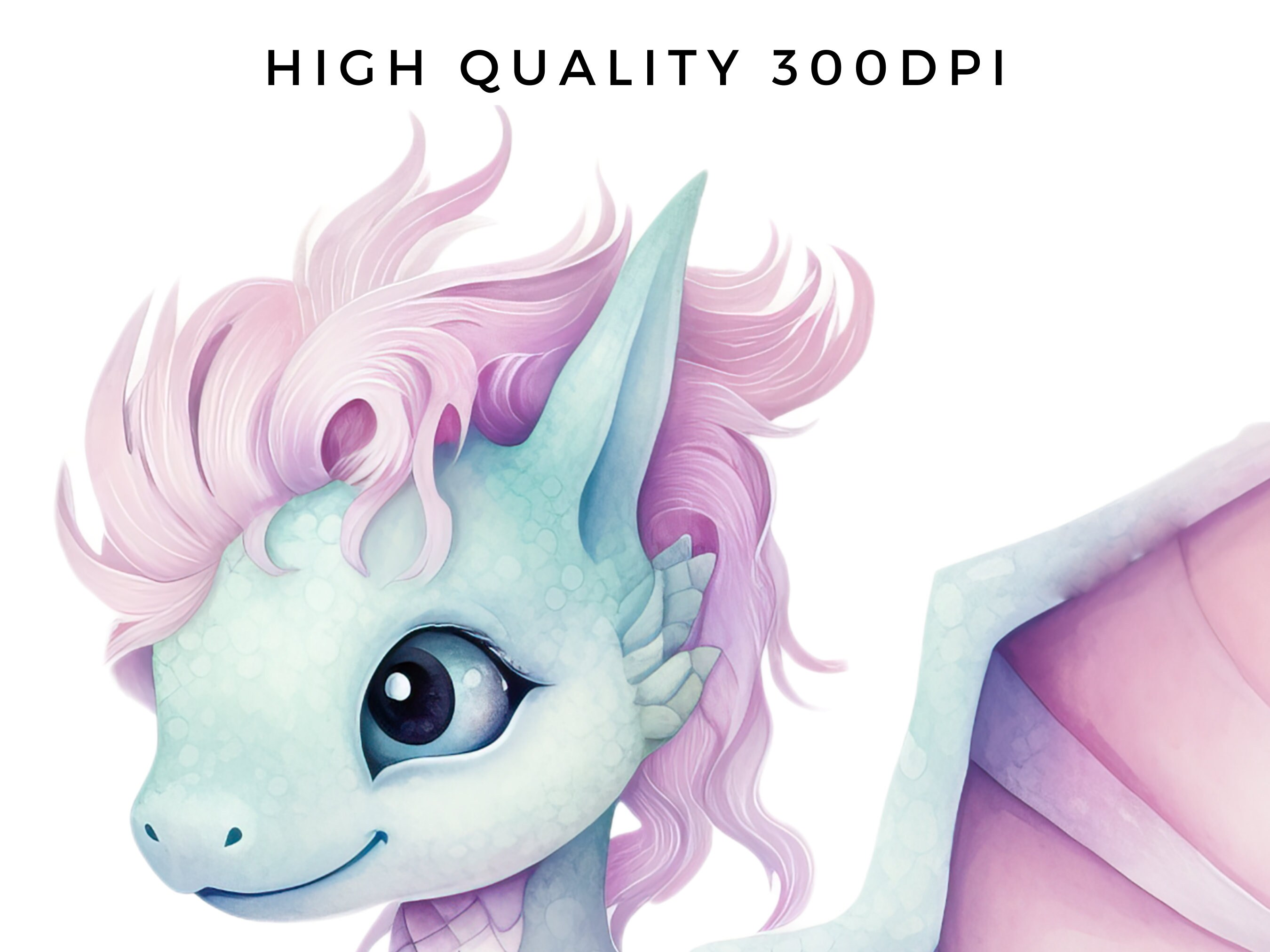 Cute Dragon Clipart - Watercolor Dragon Kingdom Clip Art Bundle ...