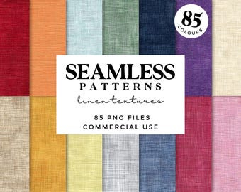 Seamless Linen Textures Digital Paper - Printable Scrapbook Paper  - Rainbow Colours - Junk Journal Pages Distressed Vintage Backgrounds