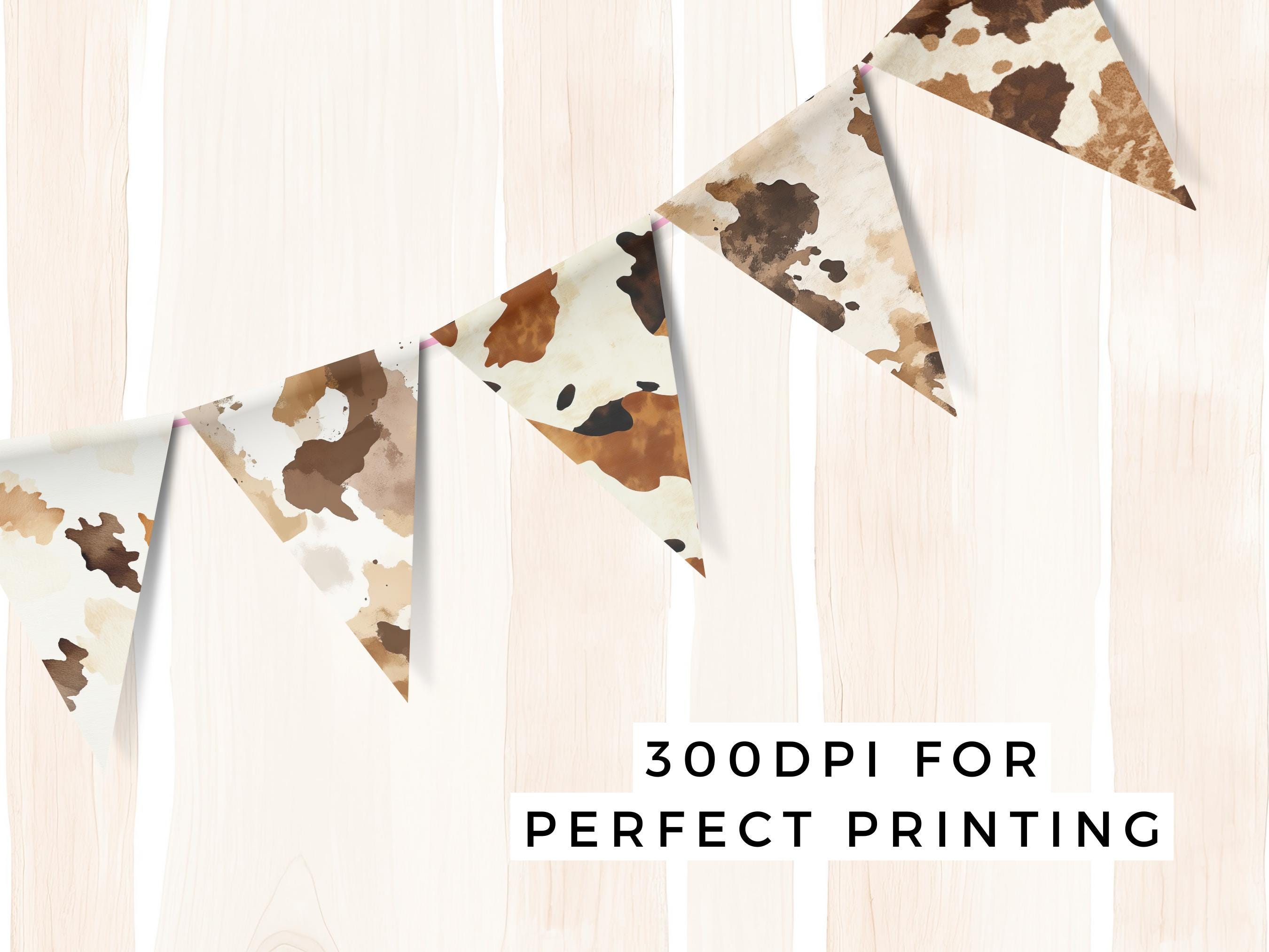 Watercolour Cowhide Print Seamless Patterns - Western Digital ...