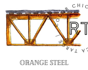 Farben von Chicago-Orange Steel