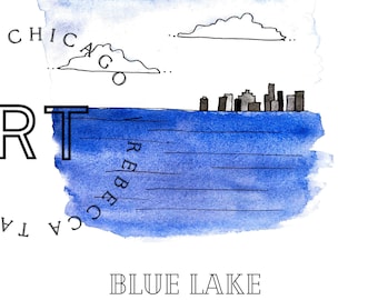 Farben von Chicago-Blue-See